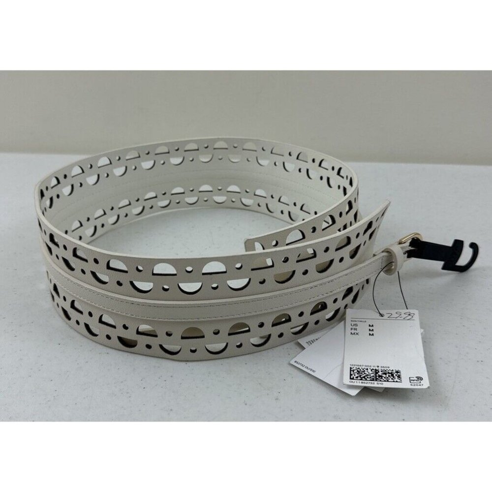 H&M Cream Cutout Belt